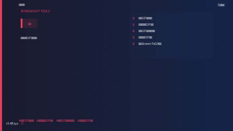 使用ScreenToGif录制